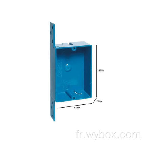 Pas cher mur extérieur intérieur non métallique interrupteur électrique boîte de sortie prise de sol boîtes de jonction SuperBlue PVC Box